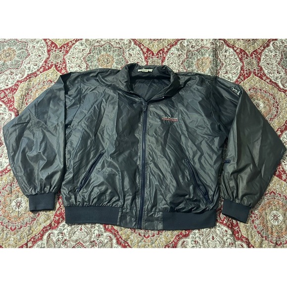 IZOD CLUB Vtg The Players Club Sawgrass Golf Course Hooded Jacket MEN'S 2XL Blue - Picture 1 of 11